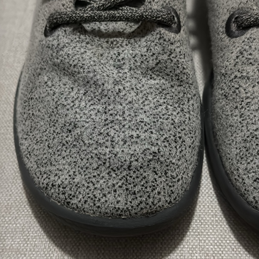 Wmns Allbirds Wool Runners-Sz 8-Light Grey with Dark Grey Soles - Picture 14 of 16